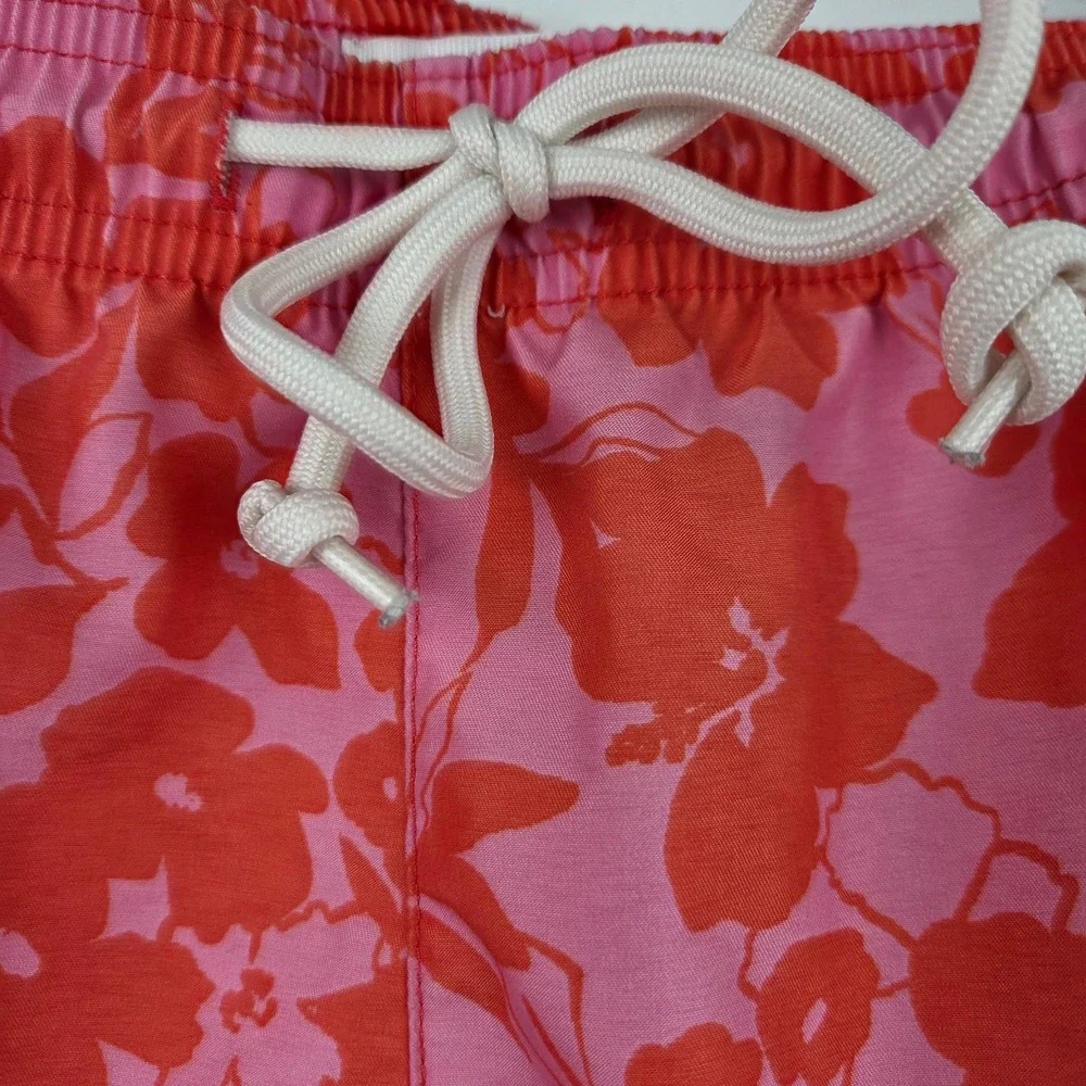 Pacsun‎ Men's Floral Swim Trunks Pink Orange Size Large